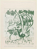 Artist: b'Zoates, Toby.' | Title: b'Fascist' | Date: 1977 | Technique: b'screenprint, printed in green ink, from one stencil.'