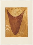 Artist: Watson, Judy. | Title: head, heart, ribs | Date: 2000, August | Technique: etching and aquatint, printed in colour, from two plates | Copyright: © Judy Watson. Licensed by VISCOPY, Australia