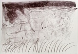 Artist: b'COLEING, Tony' | Title: b'Drawing for sculpture [5].' | Date: 1970 | Technique: b'lithograph, printed in brown ink, from one stone [or plate]'