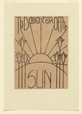 Artist: Waller, Christian. | Title: The Daughter of the Sun | Date: 1932 | Technique: lithograph, printed in black ink, from one zinc plate