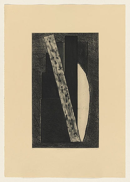 Title: b'Leaning form' | Date: 1985 | Technique: b'etching, aquating and drypoint, printed in black ink, from one plate'