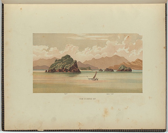 Title: b'View in Argyle Bay' | Date: 1885 | Technique: b'lithograph, printed in colour, from multiple stones'