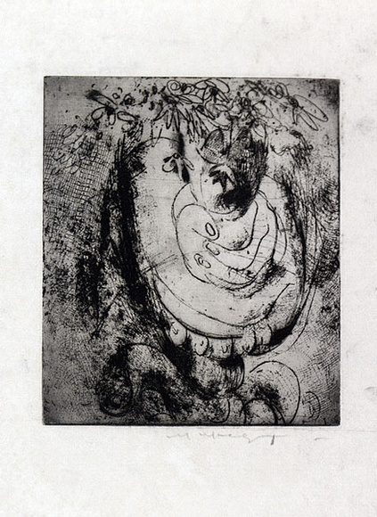 Artist: b'MACQUEEN, Mary' | Title: b'Still life on table' | Date: c.1964 | Technique: b'softground, etching and drypoint, printed in black ink, from one plate' | Copyright: b'Courtesy Paulette Calhoun, for the estate of Mary Macqueen'