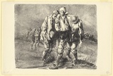 Artist: Dyson, Will. | Title: Wine of Victory (German prisoners captured at Ypres). | Date: 1918 | Technique: lithograph, printed in black ink, from one stone