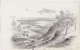 Artist: b'GILL, S.T.' | Title: b'[goldrush view]' | Date: 1855-56 | Technique: b'lithograph, printed in black ink, from one stone'