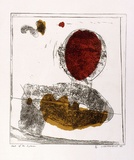 Artist: b'Clutterbuck, Jock.' | Title: b'Head of an explorer.' | Date: 1966 | Technique: b'etching and aquatint, printed in colour, from multiple plates'