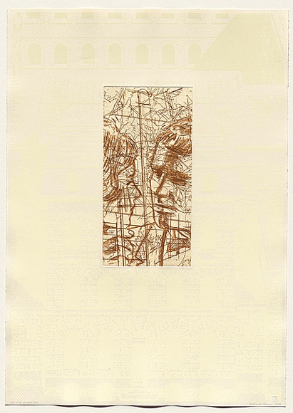 Artist: b'Dunn, Richard.' | Title: b'100 Blossoms: Five prisons III.' | Date: 1988 | Technique: b'etching and lift-ground aquatint and screenprint'
