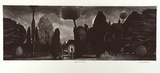 Artist: b'Quick, Ron.' | Title: b'Botanic gardens' | Date: 1987 | Technique: b'etching, aquatint and roulette, printed black ink, from one plate'