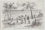 Artist: GILL, S.T. | Title: Ballarat Flat from the Black Hill. | Date: 1855-56 | Technique: lithograph, printed in black ink, from one stone