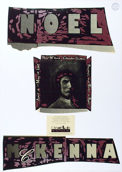 Artist: b'ARNOLD, Raymond' | Title: b'Noel McKenna. Paintings and works on paper, Chameleon Gallery, Hobart.' | Date: 1988 | Technique: b'screenprint, printed in colour, from multiple stencils'