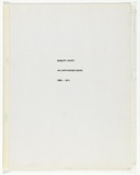 Artist: JACKS, Robert | Title: An unfinished work 1966-1971 | Date: 1966-71 | Technique: electrostatic; plastic binding