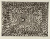 Artist: b'Cherel, Kumanjayi (Butcher).' | Title: b'Garringardi (water lily)' | Date: 1998 | Technique: b'etching, printed in black ink, from one plate'