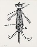 Artist: Man, John. | Title: Kantan | Date: c.1975 | Technique: screenprint, printed in black ink, from one stencil
