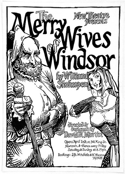 Artist: b'Shaw, Rod.' | Title: b'The New Theatre presents The merry wives of Windsor [programme]' | Date: 1977 | Technique: b'offset-lithograph'