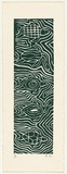 Artist: b'Clarmont, Sammy.' | Title: b'Turtles swimming' | Date: 1997, November | Technique: b'linocut, printed in green ink, from one block'