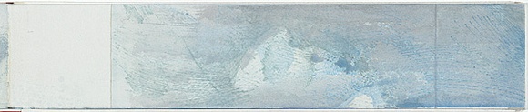 Artist: SCHMEISSER, Jorg | Title: My first little book from the voyage to the ice on the Aurora Australis. | Date: 1999 | Technique: engraving, printed in blue ink, from multiple polycarbonate sheets;  watercolour, gouache and pencil | Copyright: © Jörg Schmeisser