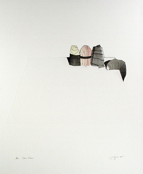 Artist: Taylor, James. | Title: Four pieces | Date: 1975 | Technique: etching and aquatint, printed in colour, from multiple plates