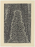 Artist: NGARRAIJA, Tommy May | Title: Pulkarrju | Date: 1996 | Technique: linocut, printed in black ink, from one block