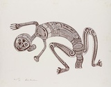 Artist: b'Morububuna, Martin.' | Title: b'Tokasitagina [A child who cries a lot].' | Date: 1975 | Technique: b'lithograph, printed in brown ink, from one photo-lithographic plate'