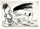 Artist: BOYD, Arthur | Title: Woman making a pot. | Date: (1968-69) | Technique: etching and aquatint, printed in black ink, from one plate | Copyright: Reproduced with permission of Bundanon Trust