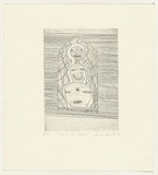 Artist: Powell, Andrew. | Title: House of heads | Date: 1986 | Technique: etching, printed in black ink, from one plate