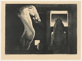 Artist: AMOR, Rick | Title: Across history | Date: 2001, October | Technique: lithograph, printed in black ink  from one stone | Copyright: Image reproduced courtesy the artist and Niagara Galleries, Melbourne