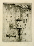 Artist: b'GOODCHILD, John' | Title: b'Banks of Arno' | Date: 1932 | Technique: b'etching, printed in black ink, from one plate'