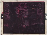 Artist: Gleeson, William. | Title: The little boy and the stars. | Date: c.1956 | Technique: lithograph, printed in colour, from four zinc plates | Copyright: This work appears on screen courtesy of the artist