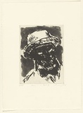 Artist: b'Lee, Graeme.' | Title: b'Man in a hat IX' | Date: 1996, May | Technique: b'etching, printed in black ink, from one plate'