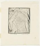 Artist: BOYD, Arthur | Title: Nudes with joined feet. | Date: (1962-63) | Technique: drypoint, printed in black ink, from one plate | Copyright: Reproduced with permission of Bundanon Trust