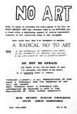 Artist: b'Colless, Ted.' | Title: b'No art.' | Date: 1975 | Technique: b'screenprint, printed in black ink, from one stencil'