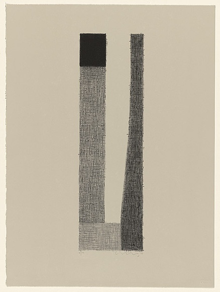 Title: b'Night music 7' | Date: 2003 | Technique: b'lithograph, printed in black ink, from one stone; processed using hot etch technique'