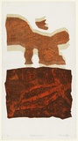 Artist: b'KING, Grahame' | Title: b'Mootwingee images' | Date: 1984 | Technique: b'lithograph, printed in colour, from three stones [or plates]'