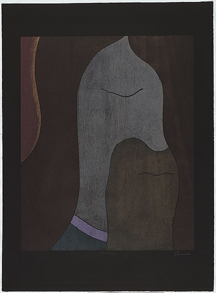Artist: b'Harris, Brent.' | Title: b'Jesus #10.' | Date: 2004 | Technique: b'woodcut, lithograph and screenprint, printed in colour, from 7 blocks, 1 aluminium litho plate and 1 screen'