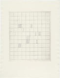 Artist: MADDOCK, Bea | Title: Grid I | Date: 1972 | Technique: etching and engraving, printed in black ink, from one zinc plate