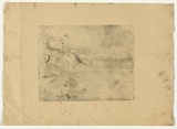 Artist: BOYD, Arthur | Title: (Landscape with birds). | Date: 1960-70 | Technique: etching, printed in black ink, from one plate | Copyright: Reproduced with permission of Bundanon Trust