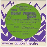 Artist: UNKNOWN | Title: The Molly Marvel show. Everthing you wanted to know about sexism and were afraid to ask. Woman Action Theatre | Date: 1978 | Technique: screenprint, printed in colour, from two stencils