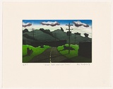 Artist: b'Mombassa, Reg.' | Title: b'Great South Road near Timaru' | Date: 2004 | Technique: b'etching and aquatint, printed in colour, from multiple plates'