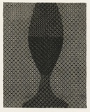 Artist: b'ARNOLD, Raymond' | Title: b'New or old/ half full - half empty' | Date: 1999 | Technique: b'photopolymer intaglio, printed in black ink, from two plates'