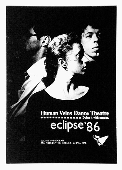 Artist: b'UNKNOWN' | Title: bHuman Veins Dance Theatre...Eclipse '86 program | Date: 1986