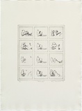 Artist: b'MADDOCK, Bea' | Title: b'Game III' | Date: 1972 | Technique: b'photo-etching and burnishing, printed in black ink'