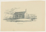 Title: St. John's Church | Date: c.1880s | Technique: transfer-lithograph, printed in dark green, from one stone [or plate]