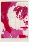Artist: Optic. | Title: Not titled [sunglasses]. | Date: 2004 | Technique: stencil, printed in pink and red ink, from two stencils