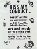 Artist: b'ACCESS 10' | Title: b'Kiss my conduct.' | Date: 1992, June | Technique: b'screenprint, printed in black ink, from one photo-stencil'
