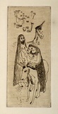 Artist: b'Barwell, Jennifer.' | Title: b'(Flight into Egypt).' | Date: (1955) | Technique: b'etching, printed in brown ink with plate-tone, from one  plate'