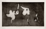 Artist: b'BALDESSIN, George' | Title: b'Funambulists (foot and mouth).' | Date: 1964 | Technique: b'etching and aquatint, printed in black ink, from one plate'