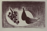 Artist: Lincoln, Kevin. | Title: Grapes and figs | Date: 1994 | Technique: lithograph, printed in purple-black ink  from one stone