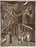 Artist: b'OAKS, Kim' | Title: b'Circus VII' | Date: 1991 | Technique: b'lithograph, printed in black ink, from one stone'