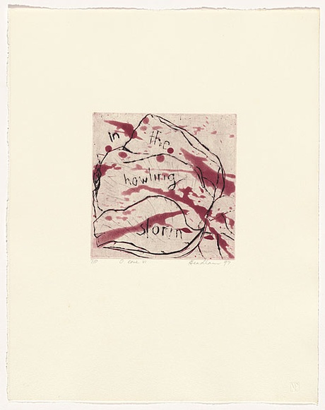 Artist: b'Headlam, Kristin.' | Title: b'Oh Rose VI' | Date: 1997 | Technique: b'aquatint and drypoint, printed in colour, from two copper plates'