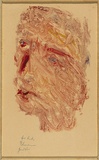 Artist: Blackman, Charles. | Title: Head. | Date: 1961 | Technique: monotype, printed in colour, from one plate
